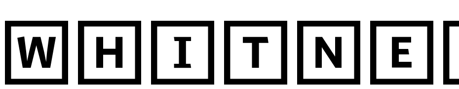 Whitney Index White Square Bd Font Download Free