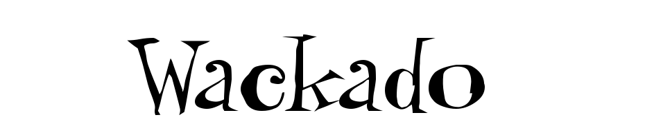 Wackado Font Download Free