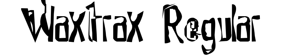 Waxtrax Regular Font Download Free