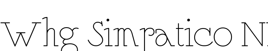 Whg Simpatico NF Font Download Free