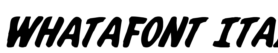 Whatafont Italic Font Download Free