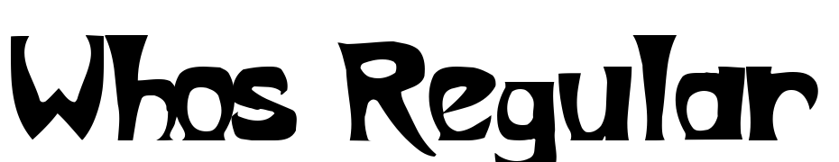 Whos Regular Font Download Free