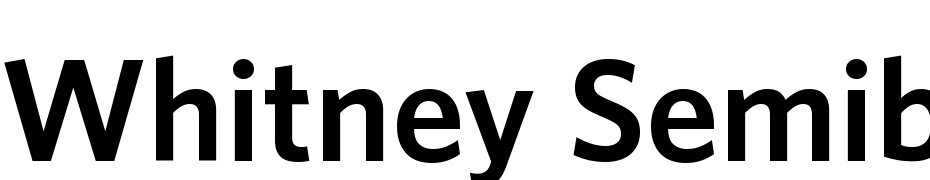 Whitney Semibold Font Download Free
