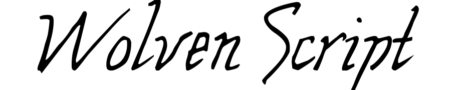 Wolven Script Font Download Free
