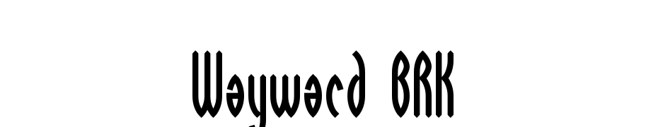 Wayward BRK Font Download Free