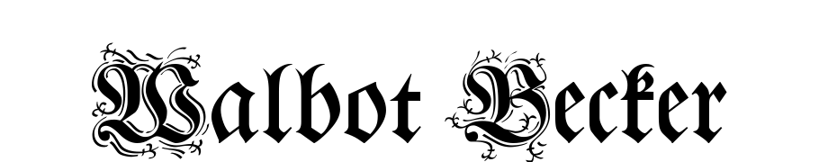 Walbot Becker Font Download Free