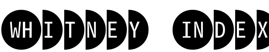 Whitney Index Black Round Lt2 Font Download Free