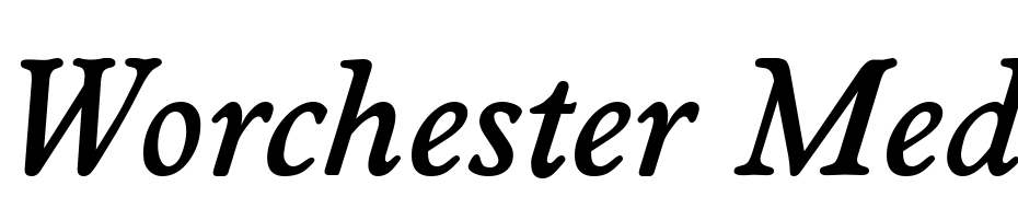 Worchester Medium Ita Font Download Free