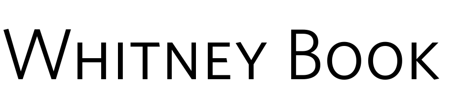 Whitney Book SC Font Download Free