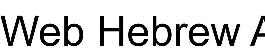 Web Hebrew AD Font Download Free