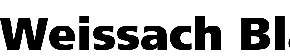 Weissach Black Font Download Free