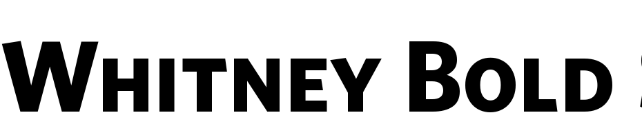 Whitney Bold SC Font Download Free