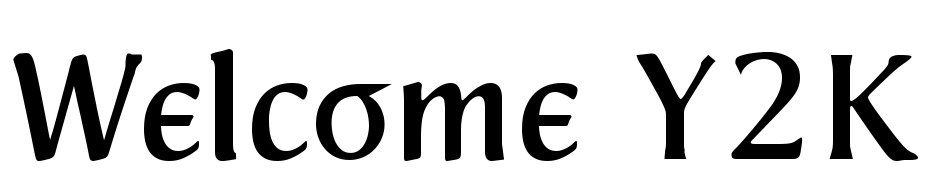 Welcome Y2K Font Download Free