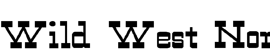 Wild West Normal Wd Font Download Free