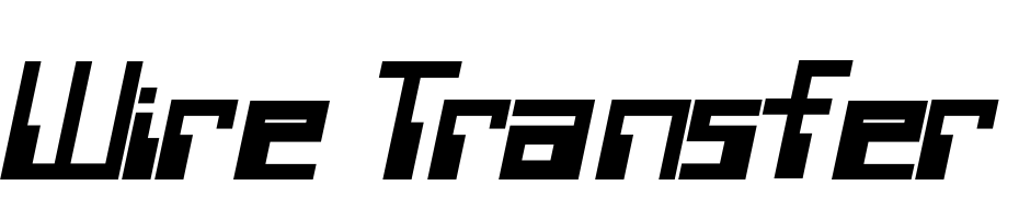 Wire Transfer SSK Bold Italic Font Download Free