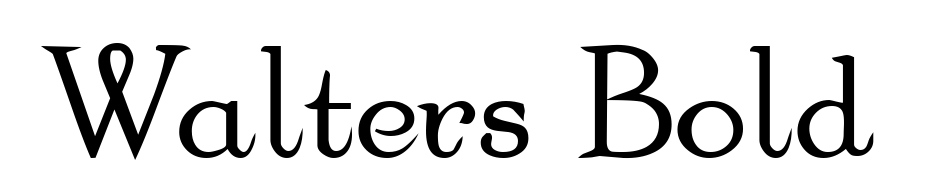 Walters Bold Font Download Free