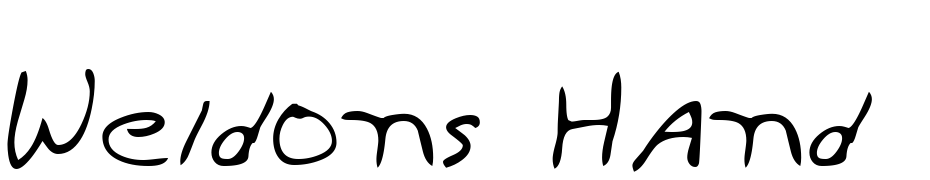 Weldons Hand Regular Font Download Free
