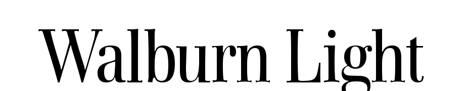 Walburn Light Font Download Free