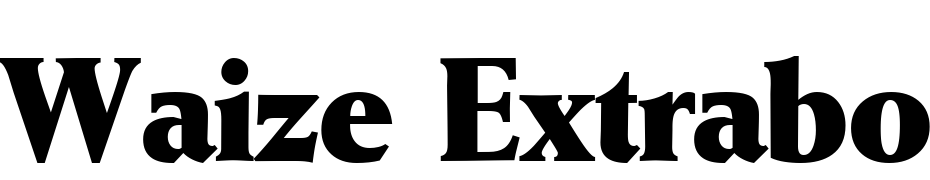 Waize Extrabold Regular Font Download Free