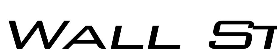 Wall Street Extended Italic Font Download Free