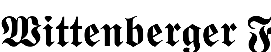 Wittenberger Fraktur MT Bold Font Download Free