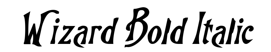 Wizard Bold Italic Font Download Free