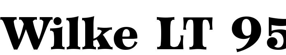 Wilke LT 95 Black Font Download Free