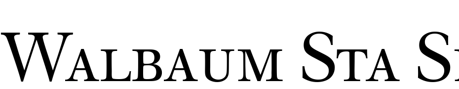 Walbaum Sta Sma SCT Font Download Free