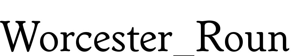 Worcester_Round_Becker Font Download Free