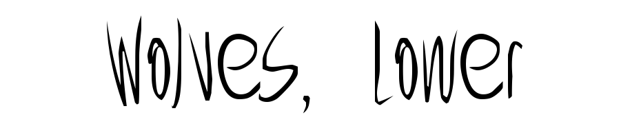 Wolves, Lower Font Download Free