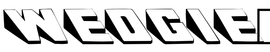 Wedgie (Plain):001.001 Font Download Free