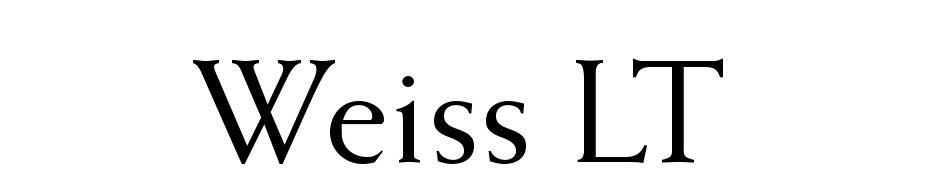 Weiss LT Font Download Free