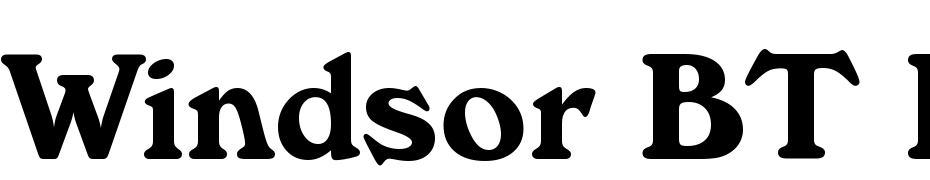 Windsor BT Roman Font Download Free
