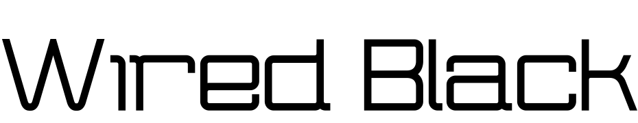 Wired Black Scarica Caratteri Gratis