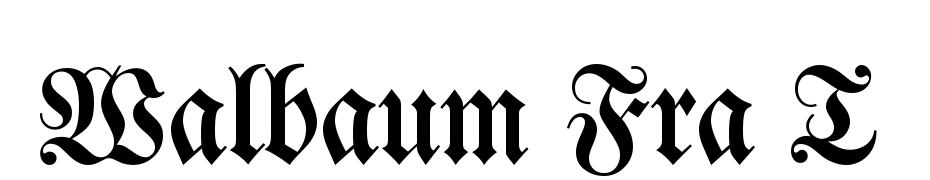 Walbaum Fra T Font Download Free