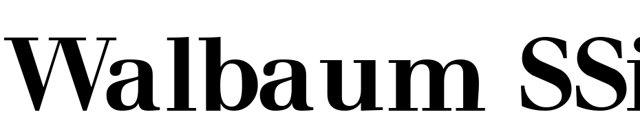 Walbaum SSi Bold Font Download Free