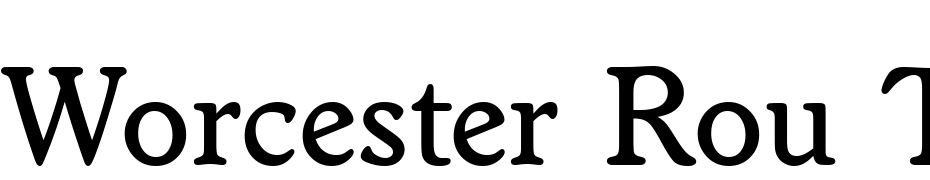 Worcester Rou TMed Font Download Free
