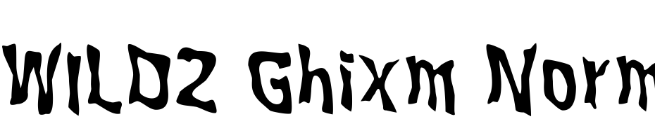 WILD2 Ghixm Normal Font Download Free