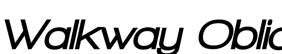 Walkway Oblique Black Font Download Free