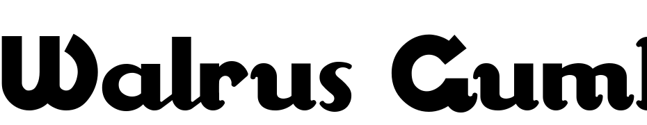 Walrus Gumbo Font Download Free