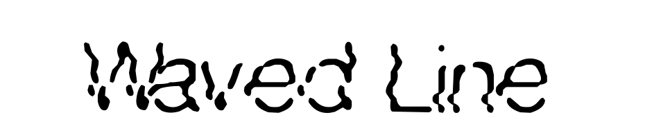 Waved Line Font Download Free