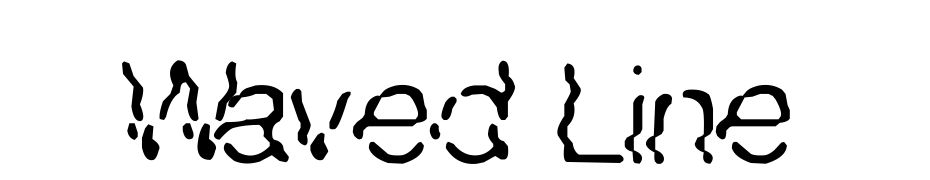 Waved Line Fuente Descargar Gratis