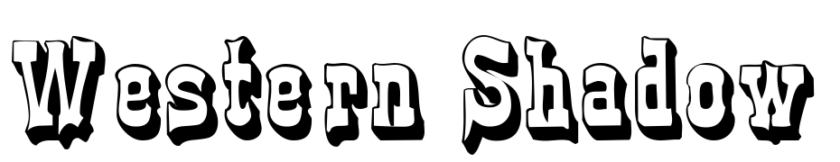 Western Shadow cкачати шрифт безкоштовно