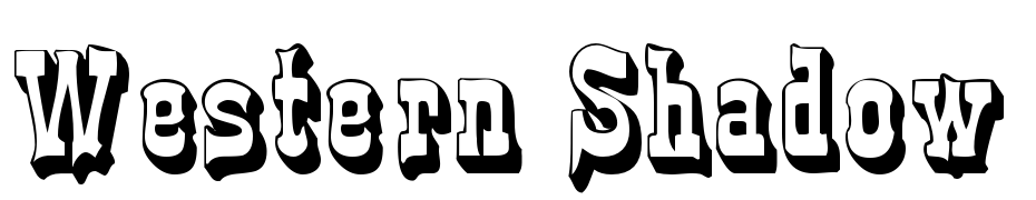 Western Shadow Font Download Free