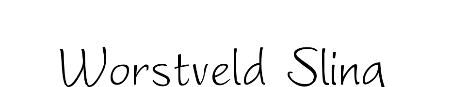 Worstveld Sling Font Download Free