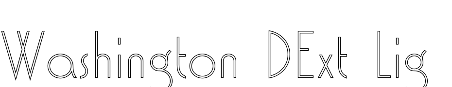 Washington DExt Lig Ou1 Font Download Free
