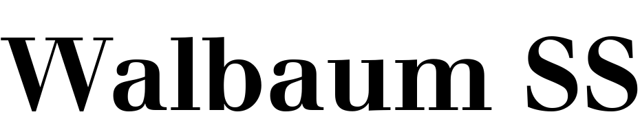 Walbaum SSi Bold Font Download Free