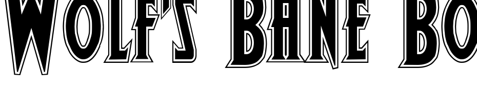 Wolf's Bane Bold Pro Font Download Free