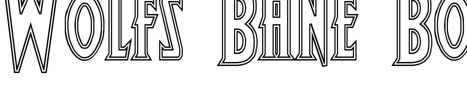 Wolf's Bane Bold Outline Font Download Free