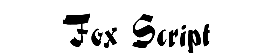 Fox Script Font Download Free
